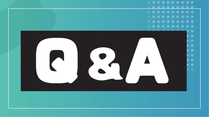 「Q＆A」のテロップ